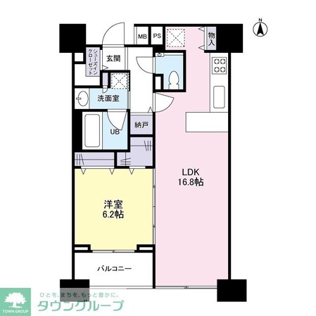 パークフラッツ中目黒の物件間取画像
